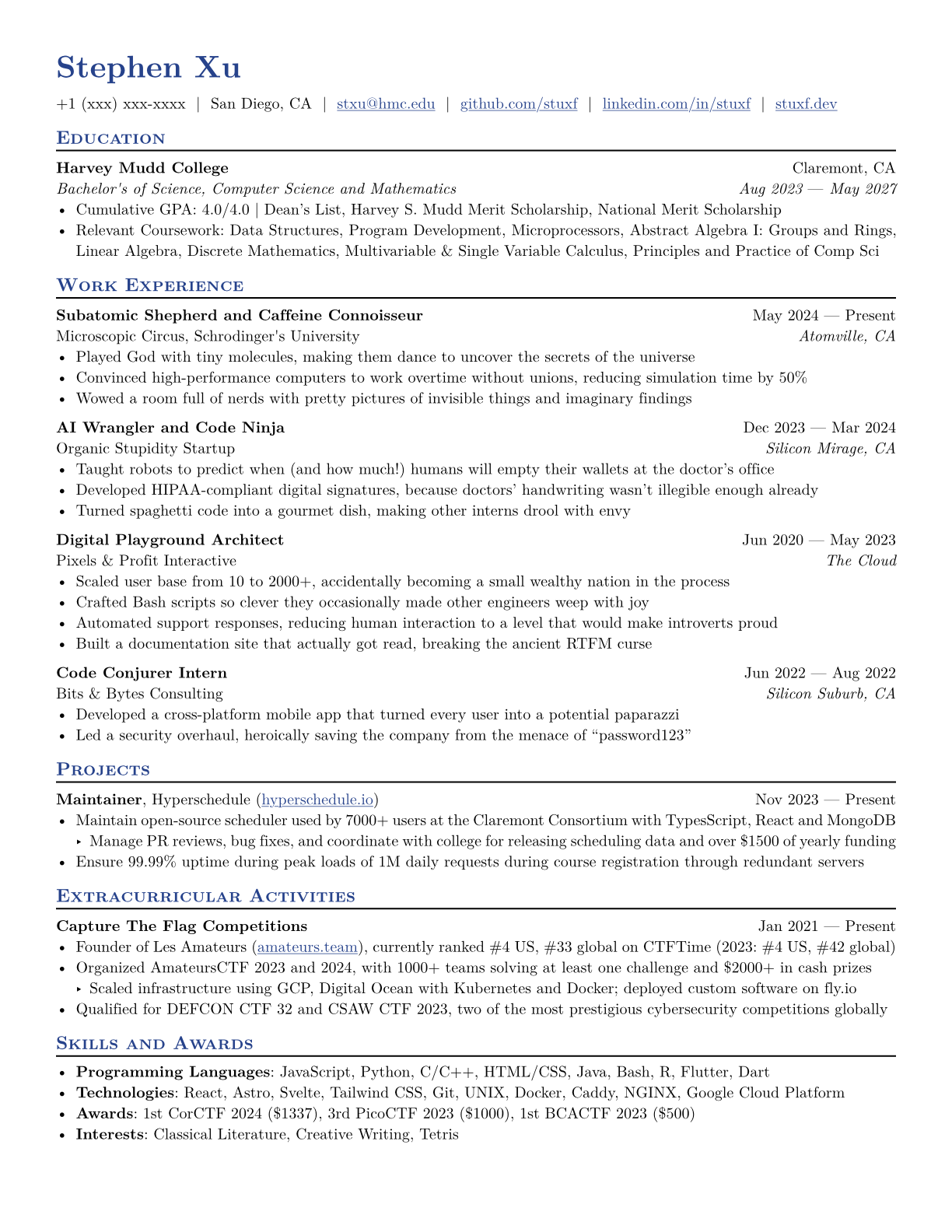 Modern Simple CV Template